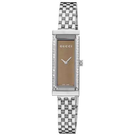 gucci g frame diamond ladies watch|Gucci watch small rectangle.